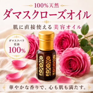ダマスクローズオイル 美容オイル 天然100%